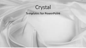  Presentation with rippled white silk - PPT layouts having closeup of rippled white silk background and a light gray colored foreground
