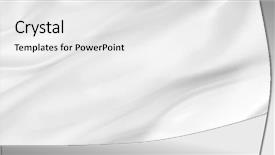  Presentation with silk - Slide deck featuring closeup of rippled white silk background and a white colored foreground