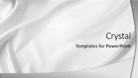  Presentation with rippled white silk - Presentation theme consisting of closeup of rippled white silk background and a white colored foreground