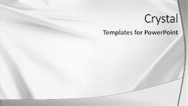  Presentation with rippled white silk - Theme having closeup of rippled white silk background and a white colored foreground