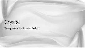  Presentation with rippled white silk - Amazing slide deck having closeup of rippled white silk backdrop and a white colored foreground