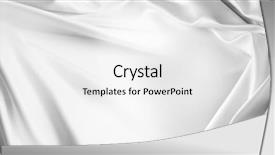  Presentation with rippled white silk - Presentation theme consisting of closeup of rippled white silk background and a white colored foreground