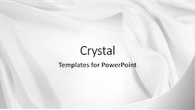  Presentation with rippled white silk - Presentation theme consisting of closeup of rippled white silk background and a white colored foreground