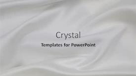  Presentation with rippled white silk - Slide deck enhanced with closeup-of-rippled-white-silk background and a light gray colored foreground