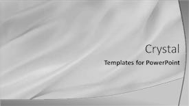  Presentation with rippled white silk - Beautiful theme featuring closeup-of-rippled-white-silk backdrop and a light gray colored foreground