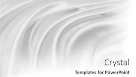  Presentation with rippled white silk - Theme consisting of closeup-of-rippled-white-silk background and a white colored foreground