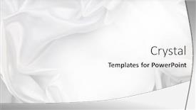 Presentation with rippled white silk - Slide set featuring closeup-of-rippled-white-silk background and a white colored foreground