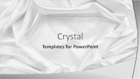  Presentation with rippled white silk - Slide deck consisting of closeup-of-rippled-white-silk background and a white colored foreground