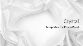  Presentation with rippled white silk - Beautiful theme featuring closeup-of-rippled-white-silk backdrop and a white colored foreground