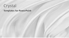  Presentation with rippled white silk - Presentation design consisting of closeup-of-rippled-white-silk background and a light gray colored foreground