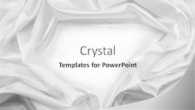  Presentation with rippled white silk - Slides featuring closeup-of-rippled-white-silk background and a white colored foreground
