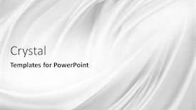  Presentation with rippled white silk - Presentation theme featuring closeup-of-rippled-white-silk background and a white colored foreground