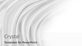  Presentation with rippled white silk - Amazing slide deck having closeup-of-rippled-white-silk backdrop and a white colored foreground