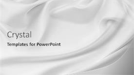  Presentation with rippled white silk - Audience pleasing PPT layouts consisting of closeup-of-rippled-white-silk backdrop and a light gray colored foreground