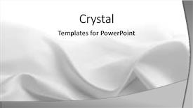  Presentation with rippled white silk - Audience pleasing presentation theme consisting of closeup of rippled white silk backdrop and a white colored foreground