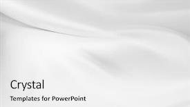  Presentation with silk - Slide set enhanced with closeup of rippled white silk background and a white colored foreground