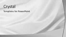  Presentation with rippled white silk - Slides enhanced with closeup of rippled white silk background and a white colored foreground