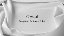  Presentation with rippled white silk - Theme having closeup of rippled white silk background and a light gray colored foreground