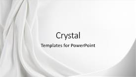  Presentation with rippled white silk - Slide deck having closeup of rippled white silk background and a white colored foreground