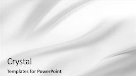  Presentation with rippled white silk - Audience pleasing theme consisting of closeup of rippled white silk backdrop and a white colored foreground