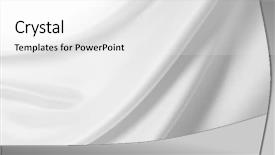  Presentation with rippled white silk - Presentation theme enhanced with closeup of rippled white silk background and a white colored foreground