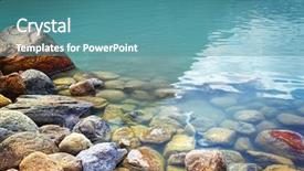  Presentation with rocks - Amazing slides having closeup of rocks in water backdrop and a  colored foreground