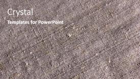  Presentation with rough - Slide deck with closeup-of-rough-canvas background and a gray colored foreground