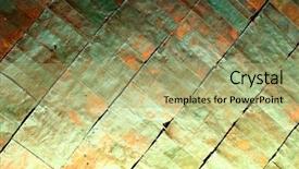  Presentation with sheet metal - PPT layouts having closeup of rustic sheet metal background and a mint green colored foreground