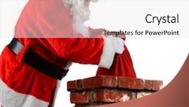  Presentation with vertical - Slides enhanced with toys into a chimney background and a white colored foreground