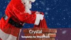  Presentation with bag iv fluid closeup saline - Amazing presentation design having closeup of santa claus placing backdrop and a  colored foreground