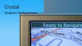  Presentation with satellite - Amazing presentation having sat - closeup of satellite navigation equipment backdrop and a cyan colored foreground