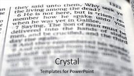  Presentation with christ is risen - Beautiful slide set featuring closeup of scriptures of risen backdrop and a light gray colored foreground