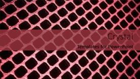  Presentation with metallic - Beautiful slide deck featuring closeup of seamless metallic grid backdrop and a tawny brown colored foreground