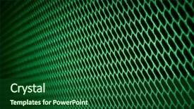  Presentation with metallic - Audience pleasing slide set consisting of closeup of seamless metallic grid backdrop and a forest green colored foreground