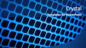  Presentation with metallic - PPT layouts with closeup of seamless metallic grid background and a ocean colored foreground