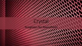  Presentation with metallic - Cool new slide deck with closeup of seamless metallic grid backdrop and a tawny brown colored foreground