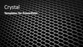  Presentation with metallic - Slide deck enhanced with closeup-of-seamless-metallic-grid background and a  colored foreground