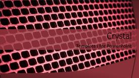 Presentation with metallic - Slides consisting of closeup of seamless metallic grid background and a red colored foreground