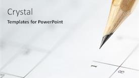  Presentation with graphite - Amazing slide deck having closeup-of-sharp-graphite-pencil backdrop and a sky blue colored foreground