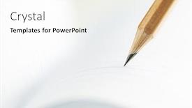  Presentation with graphite - Colorful slide deck enhanced with closeup-of-sharp-graphite-pencil backdrop and a white colored foreground