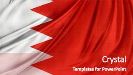  Presentation with bahrain - Cool new theme with closeup of silky bahrain flag backdrop and a  colored foreground