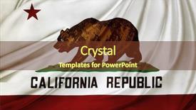  Presentation with california - PPT layouts consisting of closeup of silky california flag background and a tawny brown colored foreground
