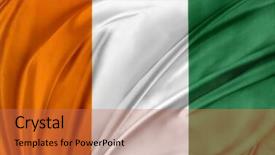  Presentation with coast - Colorful presentation design enhanced with closeup of silky ivory coast backdrop and a coral colored foreground