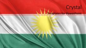  Presentation with flag of iran - Amazing slide deck having iraq government - closeup of silky kurdistan flag backdrop and a red colored foreground