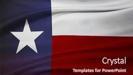  Presentation with texas flag - Slides having closeup of silky texas flag background and a black colored foreground