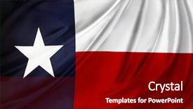  Presentation with texas flag - Cool new presentation design with closeup of silky texas flag backdrop and a black colored foreground