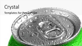  Presentation with soda - Audience pleasing PPT theme consisting of closeup of soda or pop backdrop and a white colored foreground