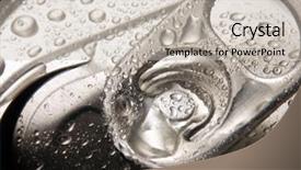  Presentation with water drops - PPT layouts with closeup of soda or pop background and a soft green colored foreground