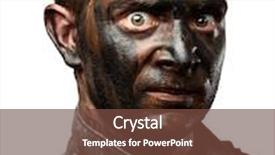  Presentation with background - Amazing slides having closeup of soldier on white backdrop and a tawny brown colored foreground