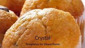  Presentation with chocolate chip - Presentation theme featuring closeup of some delicious chocolate background and a gold colored foreground